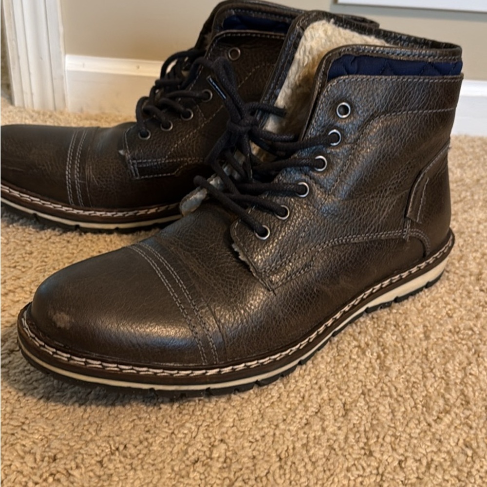 Crown Vintage Black Ankle Boots
